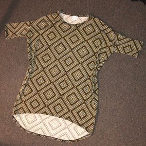 Quarter-Sleeve Patterned LulaRoe Top